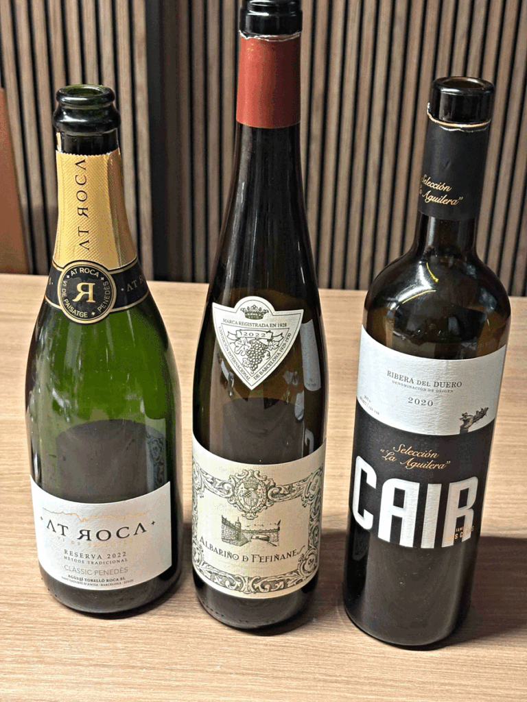 Platocanario.es AT Roca Brut Reserva, Fefiñanes Albariño and Cair Selección La Aguilera