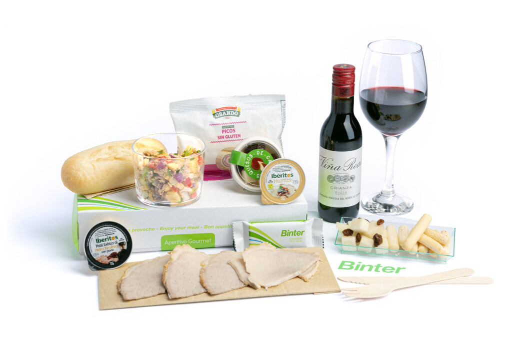 Platocanario.es Binter onboard menu for people with specific diets