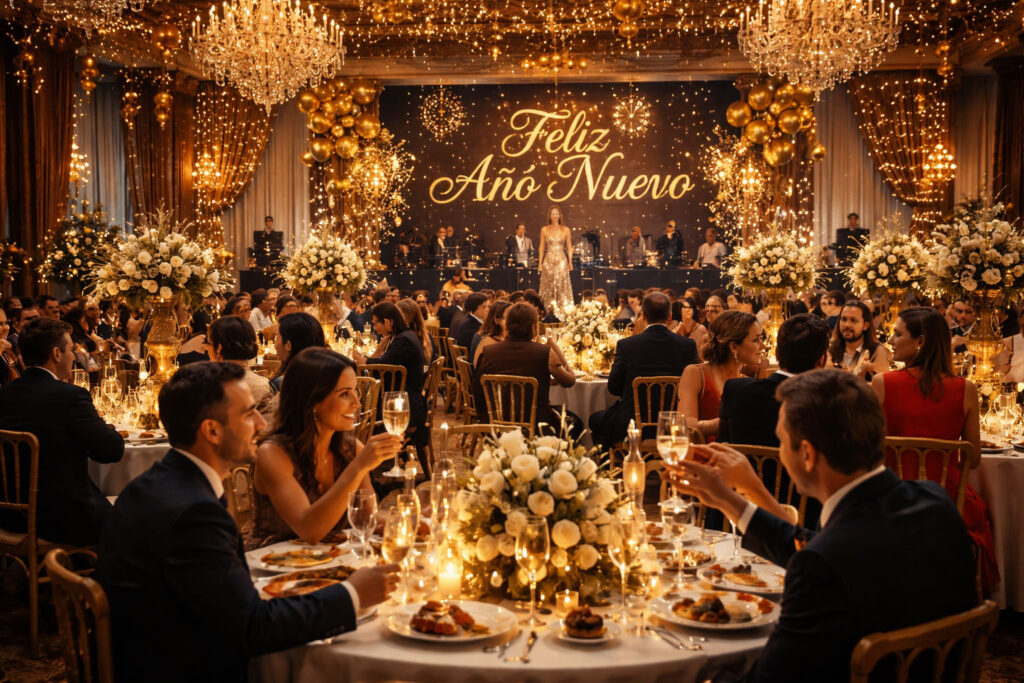 Platocanario.es Cena de fin de año recreada por IA