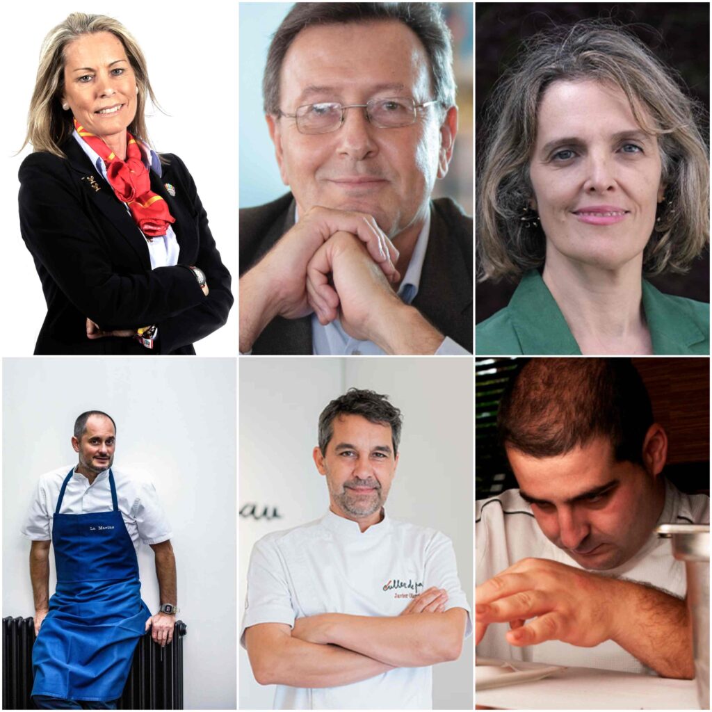 Collage of six head-and-shoulder portraits of diverse professionals.