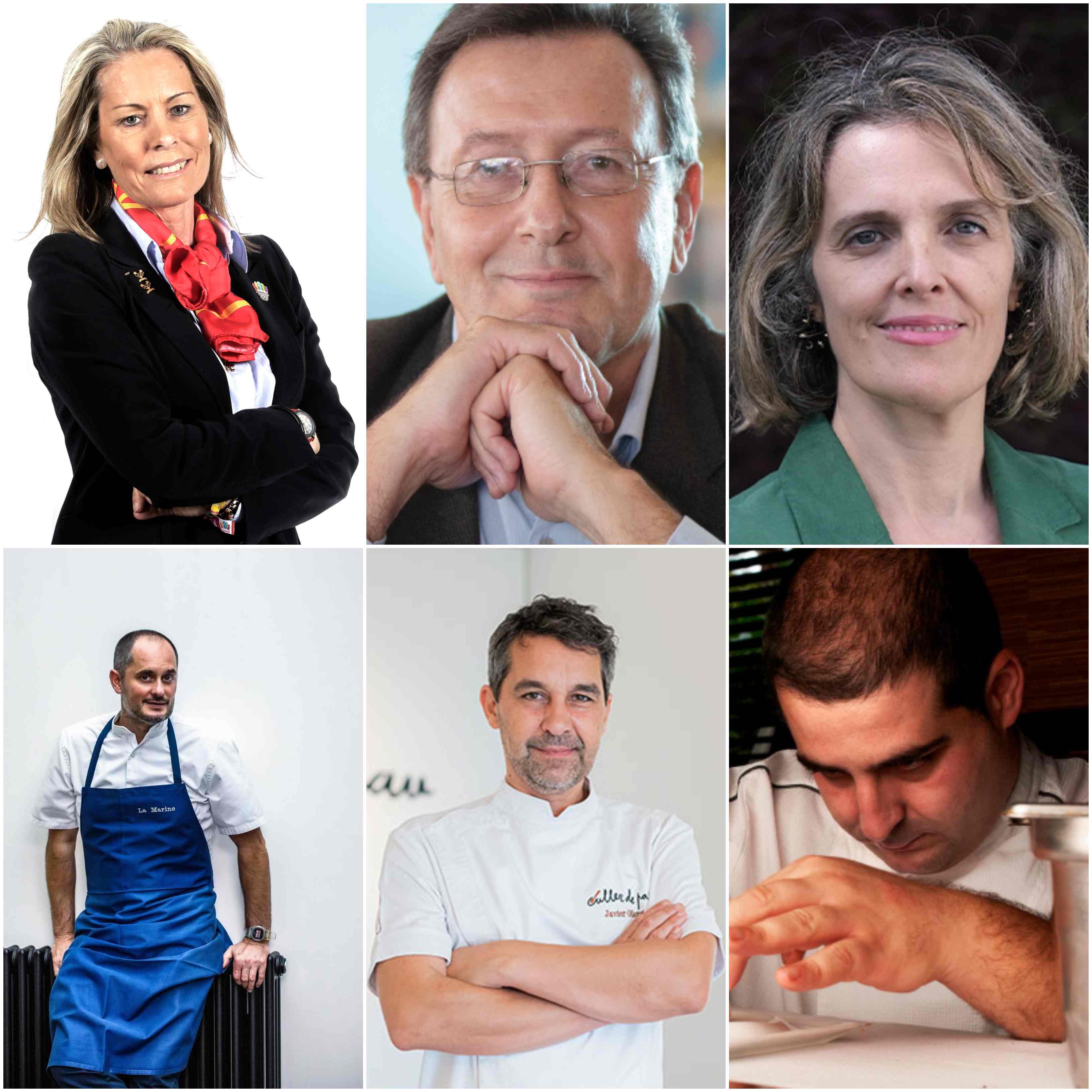 Collage of six head-and-shoulder portraits of diverse professionals.