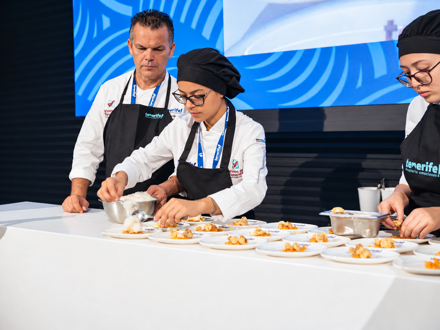 Juan Carlos Clemente, durante la actividad gastronómica de Tenerife.